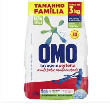 Imagem de Lava Roupa Pó Omo Lavagem Perfeita 2,4Kg Embalagem Economica