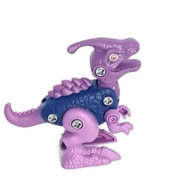 Imagem de Brinquedo Planeta Dinossauro Monte Seu Dino - Toyng, Roxo 1
