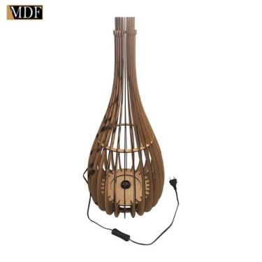 Imagem de Abajur de Chão Design Moderno 30x67cm Madeira Mdf Bivolt  - ATACADÃO D