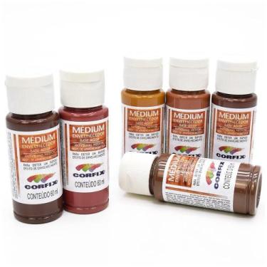 Imagem de Kit Médium Envelhecedor Corfix 6 Cores - Kit 1