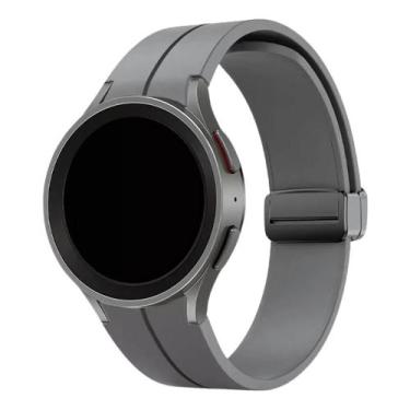 Imagem de Pulseira Poolsy Paces Compatível Com Galaxy Watch 4, 5, 6, cinza escur