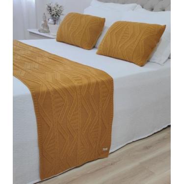 Imagem de PESEIRA MANTA TRICO CAMA KING 260X60cm +2 CAPA ALMOFADA 60x40cm C11 - 