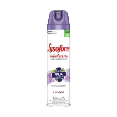 Imagem de Desinfetante Lysoform Aerosol Lavanda 360ml, Lavanda, 360ml
