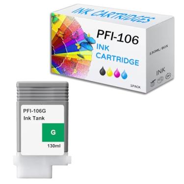 Imagem de Conjunto de cartuchos de tinta de 12 cores PFI-106 130 ml, reposição remanufaturada para tanques de tinta Canon PFI106, funciona com impressora iPF-6400 iPF-6400S iPF-6410 iPF-6450 iPF-6460 iPF-6410s,
