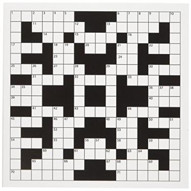 Imagem de 3dRose Imagem de cartões de felicitações quebra-cabeça palavras cruzadas preto e branco, conjunto de 6 (gc_174160_1)