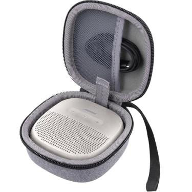 Imagem de Aenllosi Capa para alto-falante Bose SoundLink Micro Bluetooth, organizador de armazenamento de alto-falante Bose, branco fumê (apenas capa)