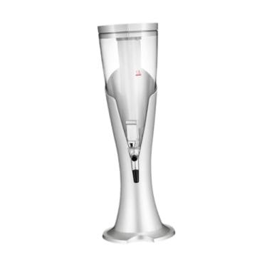 Imagem de YWJLQH Dispensador de Cerveja com, Despejador de Cerveja, Grande Capacidade, Estável, Balde de Imersão, Torre de Cerveja para Pubs, Bares, Salões, F, Prata