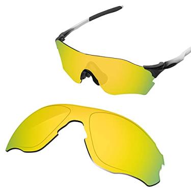 Imagem de Glintbay Lentes de óculos de sol de substituição 100% precisas para Oakley EVZero Path, Espelhado em ouro 24k polarizado, Small