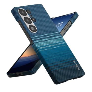 Imagem de PITAKA Capa para S25 Ultra de 6,9 polegadas, compatível com MagSafe, fibra de aramida 1500D, tecido tátil - Nascer da lua