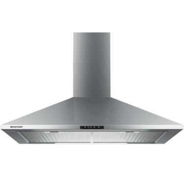 Imagem de Coifa Exaustor Depurador Cozinha Fogão Brastemp Inox 110V, 110V