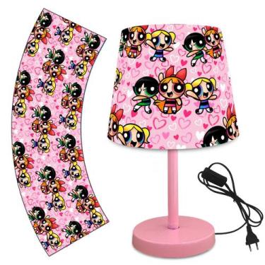 Imagem de Abajur luminaria 15x20 girl super poderosas - ATACADAO DA DECORACAO