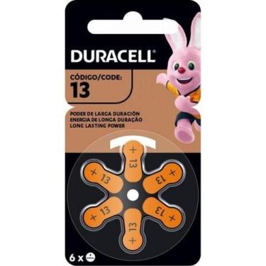 Imagem de BATERIA 13 DURACELL CARTELA C/6 PARA APARELHO AUDITIVO Pilha