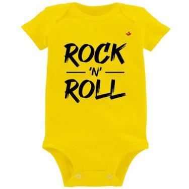 Imagem de Body Bebê Rock n Roll - Foca na Moda, Amarelo, P