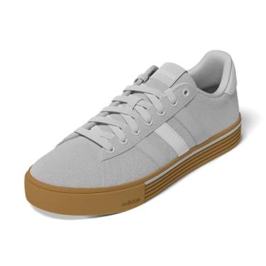Imagem de adidas Tênis masculino casual Daily 4.0 com cadarço, Cinza/cinza/branco cristal, 5.5 Women/4.5 Men