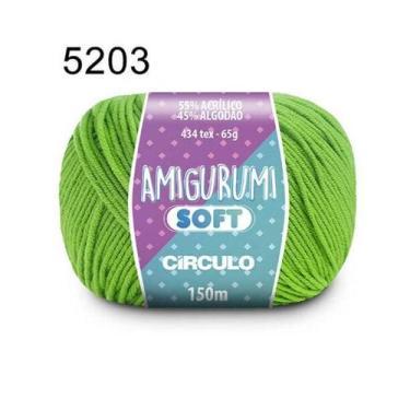 Imagem de Fio Amigurumi Soft Circulo 150m Cor 2 - Círculo, 5203-Greenery