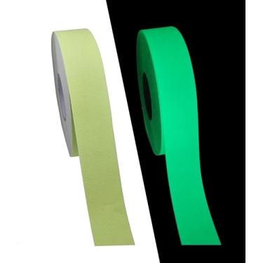 Imagem de Rolo fita faixa antiderrapante fotoluminescente brilha escuro 30m