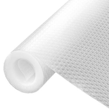 Imagem de Forro de prateleira, forro refragerador à prova d'água, forros de gaveta para armário de cozinha, tapete embaixo da pia do banheiro, forro de geladeira não adesivo, rolo de tapete de EVA -