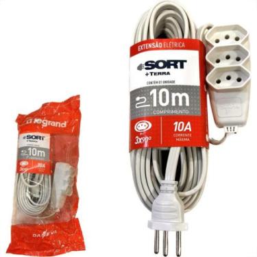 Imagem de Extensao Daneva Sort 2 Polos + Terra Pp 0,75Mm Gelo -10M - 1913