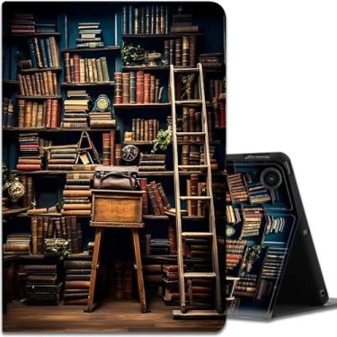 Imagem de Capa para Samsung Galaxy Tab A9 Plus 11 polegadas 2023, ângulos de visualização múltipla, com função hibernar/despertar automática para tablet Samsung Galaxy A9 + (SM-X210/X216/X218), estante de