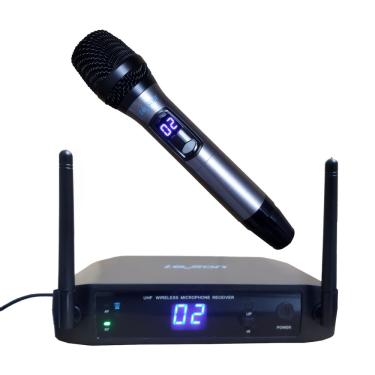 Imagem de Microfone Profissional de Mão Sem Fio Multifrequência LS906 - leson