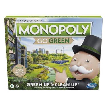 Imagem de Monopólio Go Green: Jogo de Tabuleiro Familiar com Peças Recicladas (8