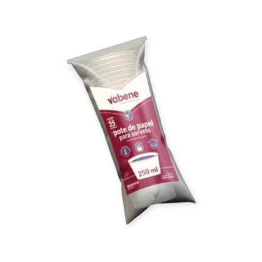 Imagem de Pote de papel para sorvete 250ml 25un - vabene
