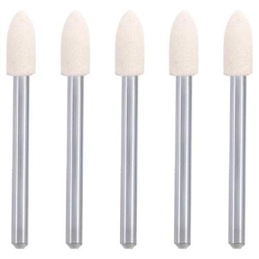 Imagem de Kit 5 Ponta Montada Feltro 5Mm Cônica Haste 3Mm Polimento - Dremax