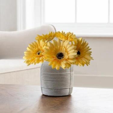 Imagem de Kit 6 Hastes de Gérbera Artificial para Composição Floral - Flor Toque