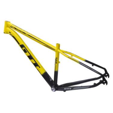 Imagem de Quadros Bike GTI Roma Aro 29 Aluminio Cabeamento Interno Mtb, Amarelo 