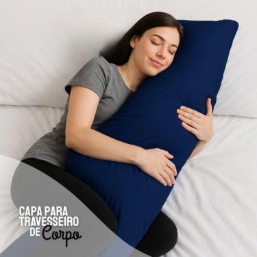Imagem de Capa p/ Travesseiro de Corpo Impermeável 50x140cm Com Zíper Coloridas 