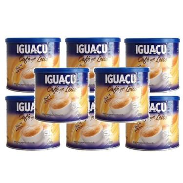 Imagem de 8 CAFÉ COM LEITE Solúvel IGUAÇU Lata 300g