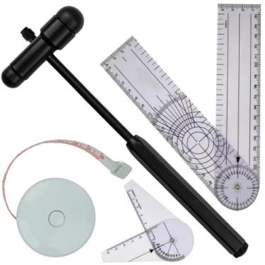 Imagem de Kit Fisioterapia Goniometro Grande + Martelo Buck - Love Saude, MARTEL