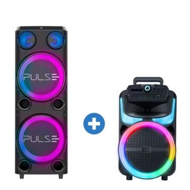 Imagem de Caixa de Som Torre 12 Pol 2300W + Caixa de Som Pulse Burst 250W 8Pol. Bluetooth - SP508KD SP508KD
