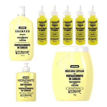 Imagem de Kit Shampoo Fortalecimento Capilar Gota Dourada Com 8 Itens