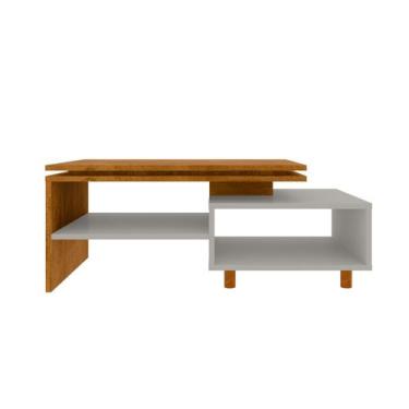 Imagem de Mesa De Centro Lima 1 Prateleira Naturalle Off White Bechara - Móveis 