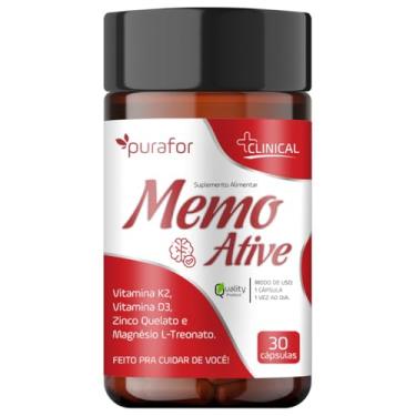 Imagem de Suplemento Alimentar Memo Ative - Foco Concentração - Vitamina K2 + Zinco + Vitamina D3 e Magnésio