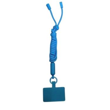 Imagem de Cordão Corda Cordinha Alça Pescoço Universal Para Celular Ajustável (Azul Claro)