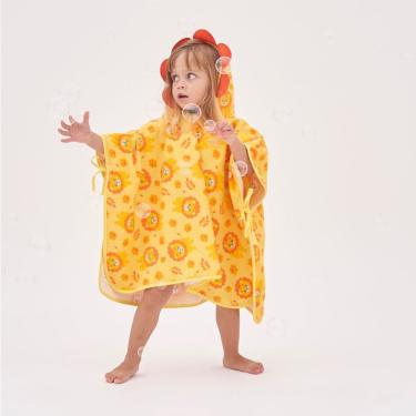 Imagem de Toalha Poncho Infantil com Capuz Baby Joy