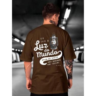 Imagem de Camiseta Oversized Luz do mundo Masculina e Feminina Lançamento Method