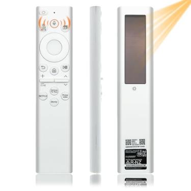 Imagem de Controle remoto de TV com moldura solar BN59-01391A TM2281E compatível com TVs Samsung Smart Frame 2021 2022 2023 Neo LED Smart 4K Ultra HD, com célula solar recarregável por Bluetooth, 4 botões de
