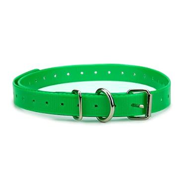 Imagem de Coleira de substituição de nylon TPU resistente verde para receptores de cerca de cães e latidos – impermeável e ajustável – Compatível com Dogtra | Garmin | SportDOG | PetSafe e mais