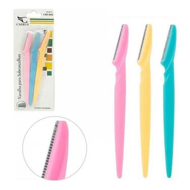 Imagem de 03 Navalhete Navalha Designer Sobrancelha Pelo Facial Rosto - Art beau