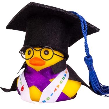 Imagem de MuMyer Enfeites De Borracha Para Painel Carro, Decoração Formatura, Com Mini Óculos, Boné Capa E Faixa (A1)