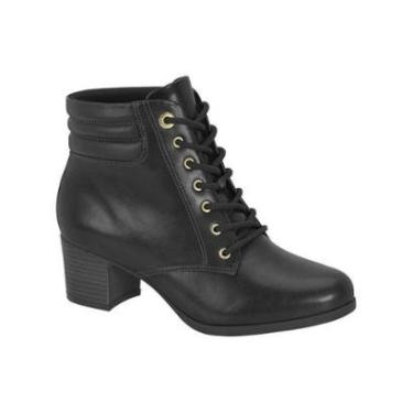 Imagem de Bota Feminina Modare Cano Curto Salto Bloco Preto-Feminino