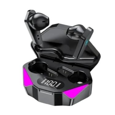 Imagem de HPPZDQ X15 Fone de Ouvido Sem Fio TWS Bluetooth Preto Auricular Controle de Toque Gamer - Com LED, Comandos Touch, Cancelamento de Ruído, Microfone, Longa Bateria, Carga por Indução, Case