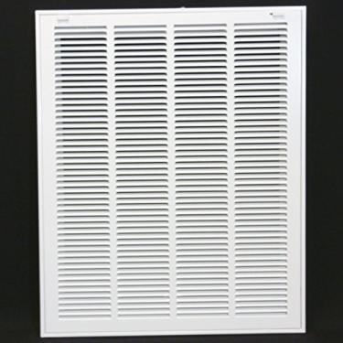 Imagem de Grade de filtro de ar de retorno de aço 51 x 66 cm para filtro de 2,5 cm - Face/porta removível - Capa de duto HVAC - Face plana estampada - Branca [Dimensões externas: 52 5/20.3 cm L x 71 cm altura]