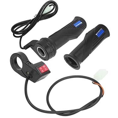 Imagem de Drfeify Gripes de Bicicleta Elétrica de Borracha Macia Com Interruptor de Engrenagem para Frente e Reversa, Conjunto de Controladores de Substituição para Bicicletas Eletrônicas e Scooters