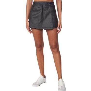 Imagem de Short Saia Colcci Sarja Resinado Com Transpasse Joana-Feminino