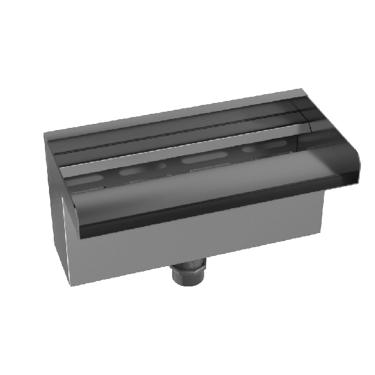 Imagem de Vertedouro de Aço Inoxidável 304 Com Bico de Recurso de água Em Cascata para Fonte de Piscina (300MM)