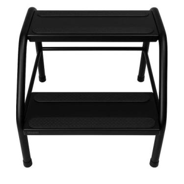 Imagem de Escada Baixa Reforçada 2 Degraus  Ideal para Casa e Suporta até 200kg 